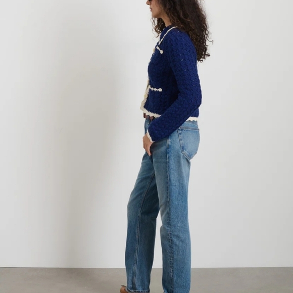 Alex Mill Molly Hand- Crochet Cardigan Size Medium NWOT - Picture 5 of 16